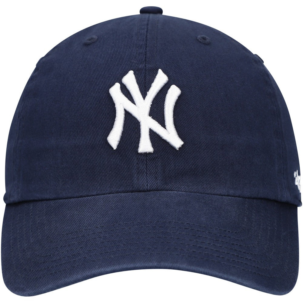 New York Yankees Youth Team Logo Clean Up Adjustable Hat Navy