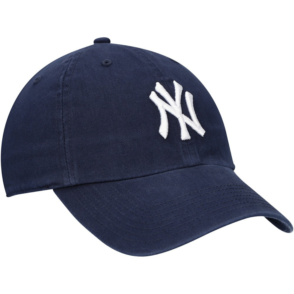 New York Yankees Youth Team Logo Clean Up Adjustable Hat Navy