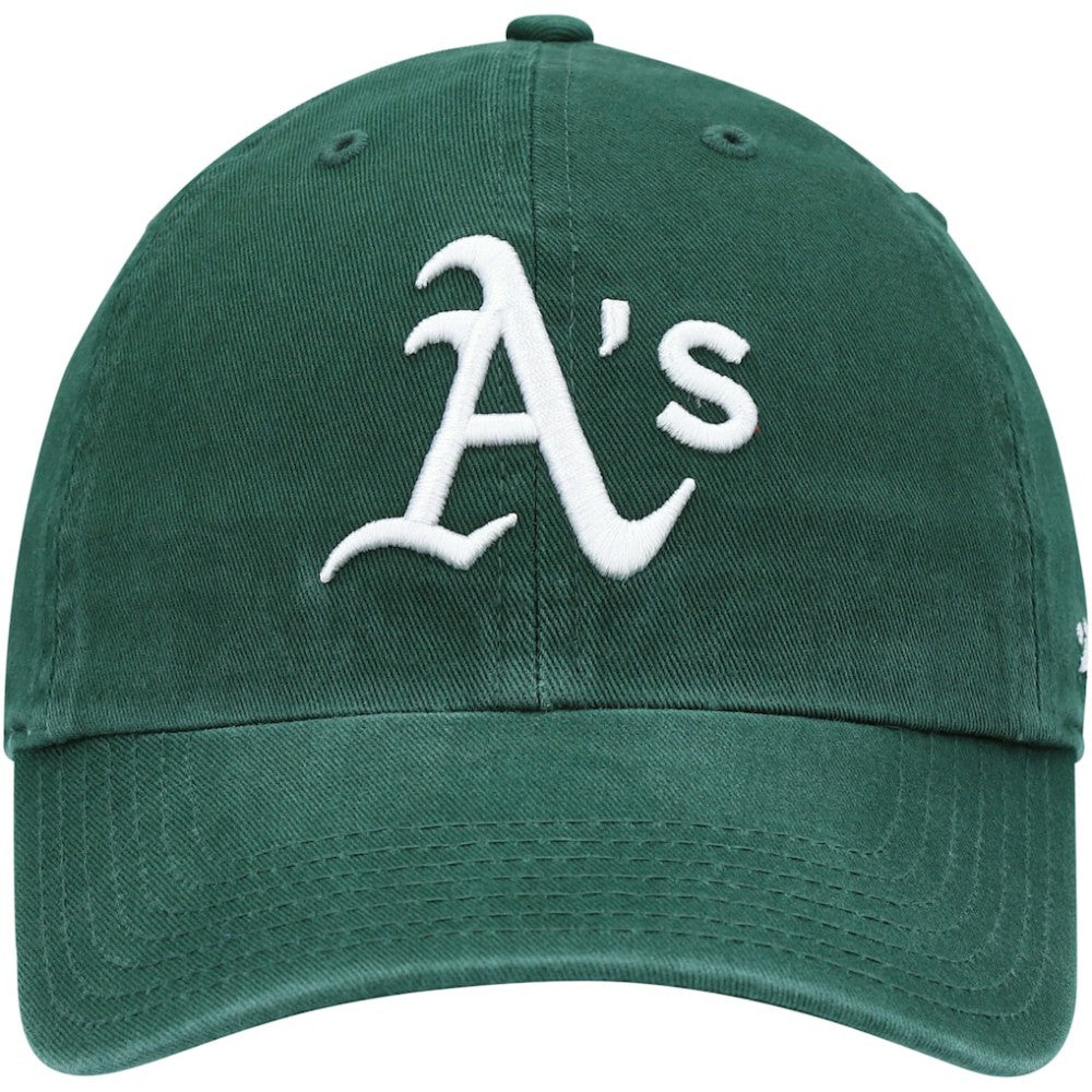Athletics Youth Team Logo Clean Up Adjustable Hat Green