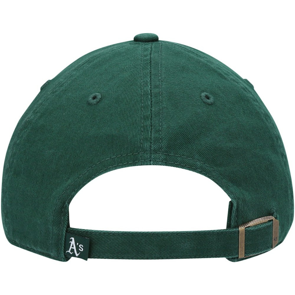Athletics Youth Team Logo Clean Up Adjustable Hat Green