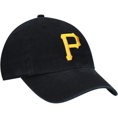 Pittsburgh Pirates Youth Team Logo Clean Up Adjustable Hat Black