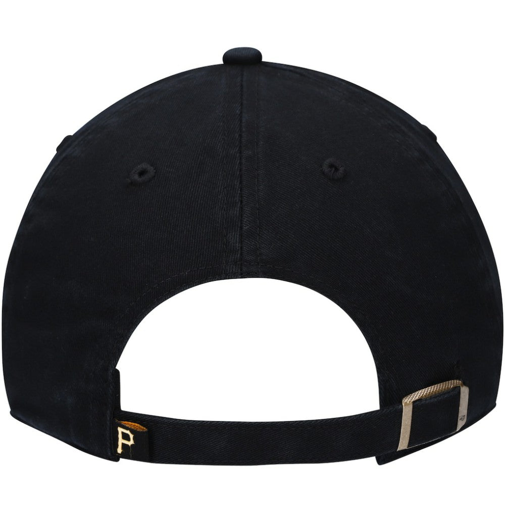 Pittsburgh Pirates Youth Team Logo Clean Up Adjustable Hat Black