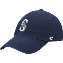 Seattle Mariners Youth Team Logo Clean Up Adjustable Hat Navy