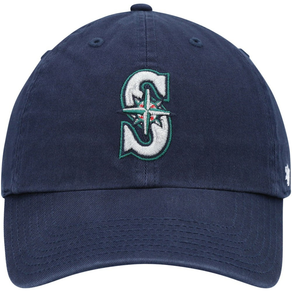 Seattle Mariners Youth Team Logo Clean Up Adjustable Hat Navy