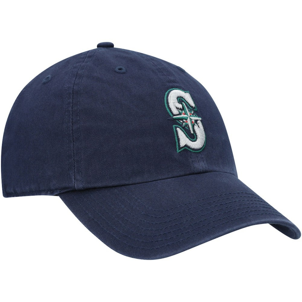 Seattle Mariners Youth Team Logo Clean Up Adjustable Hat Navy
