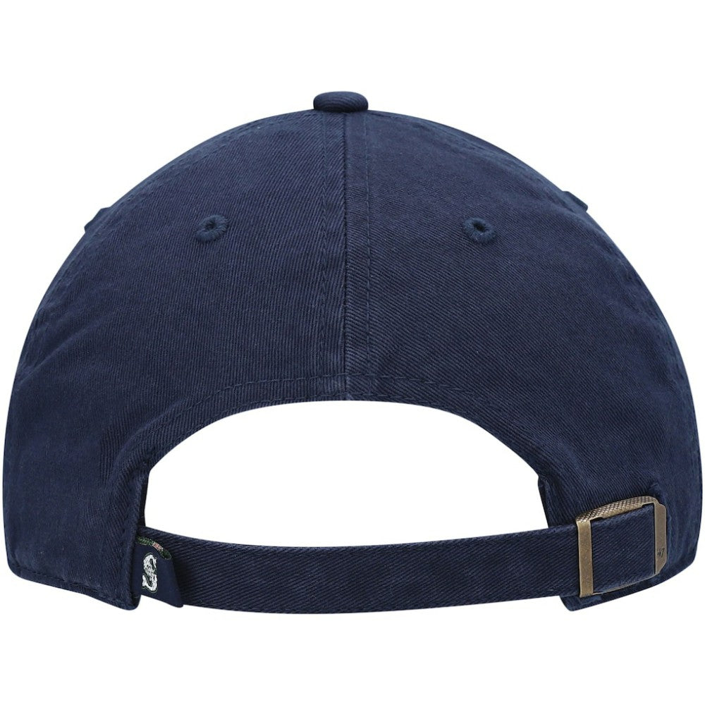 Seattle Mariners Youth Team Logo Clean Up Adjustable Hat Navy