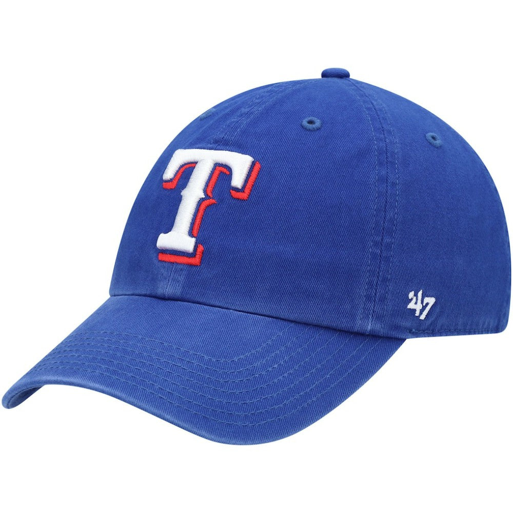 Texas Rangers Youth Team Logo Clean Up Adjustable Hat Royal