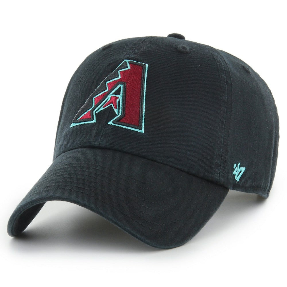 Arizona Diamondbacks Youth Team Logo Clean Up Adjustable Hat Black