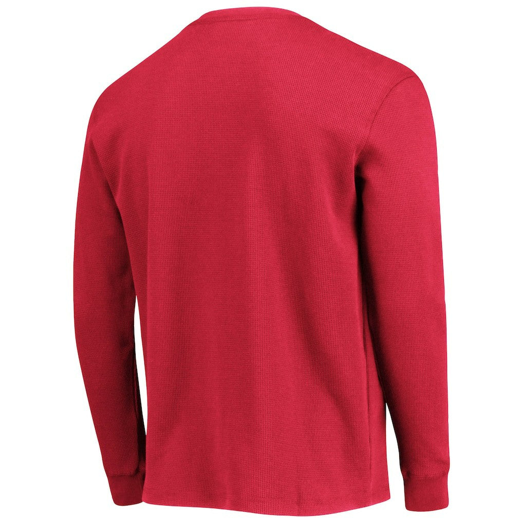 San Francisco 49ers Dunbrooke Logo Maverick Thermal Henley Long Sleeve T-Shirt - Scarlet discount