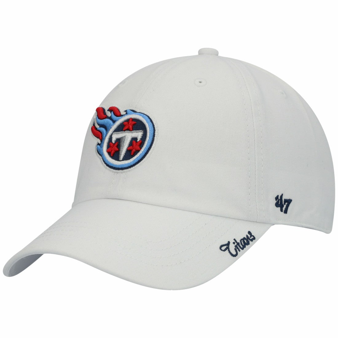 Tennessee Titans '47 Women's Team Miata Clean Up Adjustable Hat - White discount