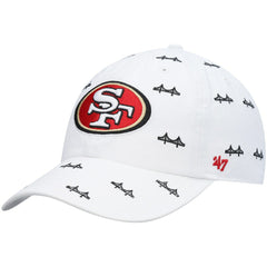 San Francisco 49ers '47 Women's Team Confetti Clean Up Adjustable Hat - White for sale