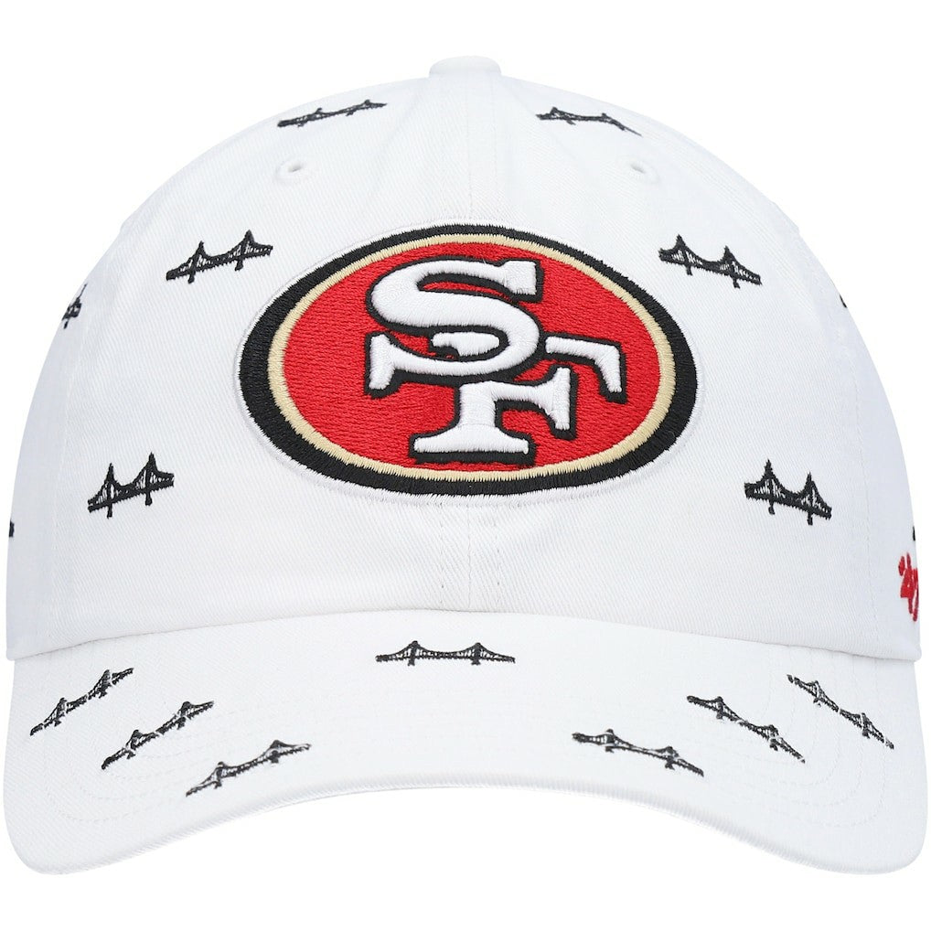 San Francisco 49ers '47 Women's Team Confetti Clean Up Adjustable Hat - White for sale