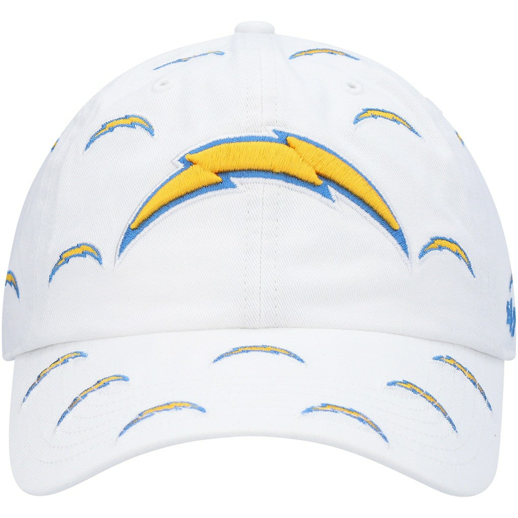Los Angeles Chargers '47 Women's Team Confetti Clean Up Adjustable Hat - White outlet