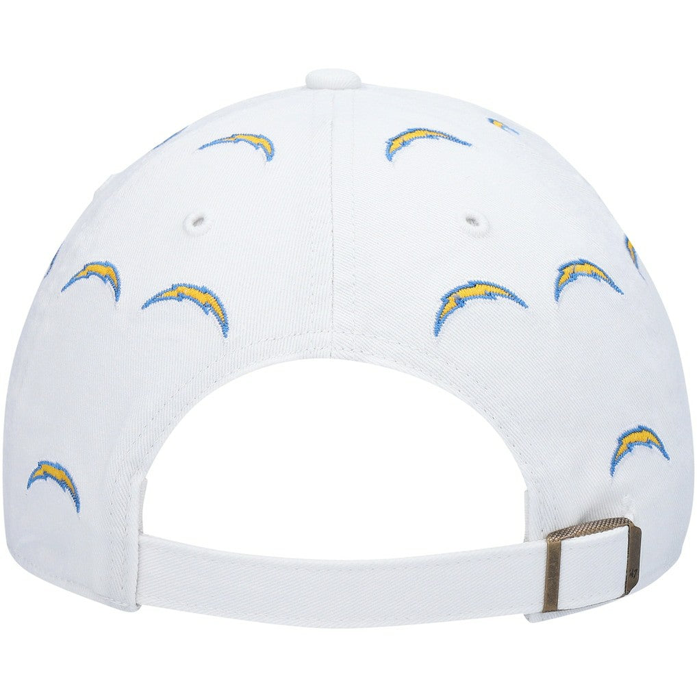 Los Angeles Chargers '47 Women's Team Confetti Clean Up Adjustable Hat - White outlet