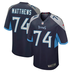 Bruce Matthews Tennessee Titans Retired Player Jersey - Navy on sale