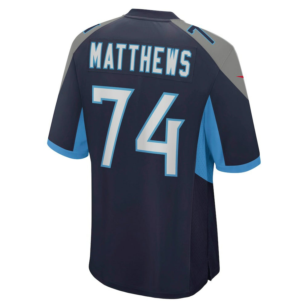 Bruce Matthews Tennessee Titans Retired Player Jersey - Navy on sale