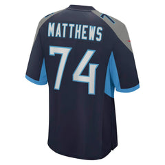 Bruce Matthews Tennessee Titans Retired Player Jersey - Navy on sale