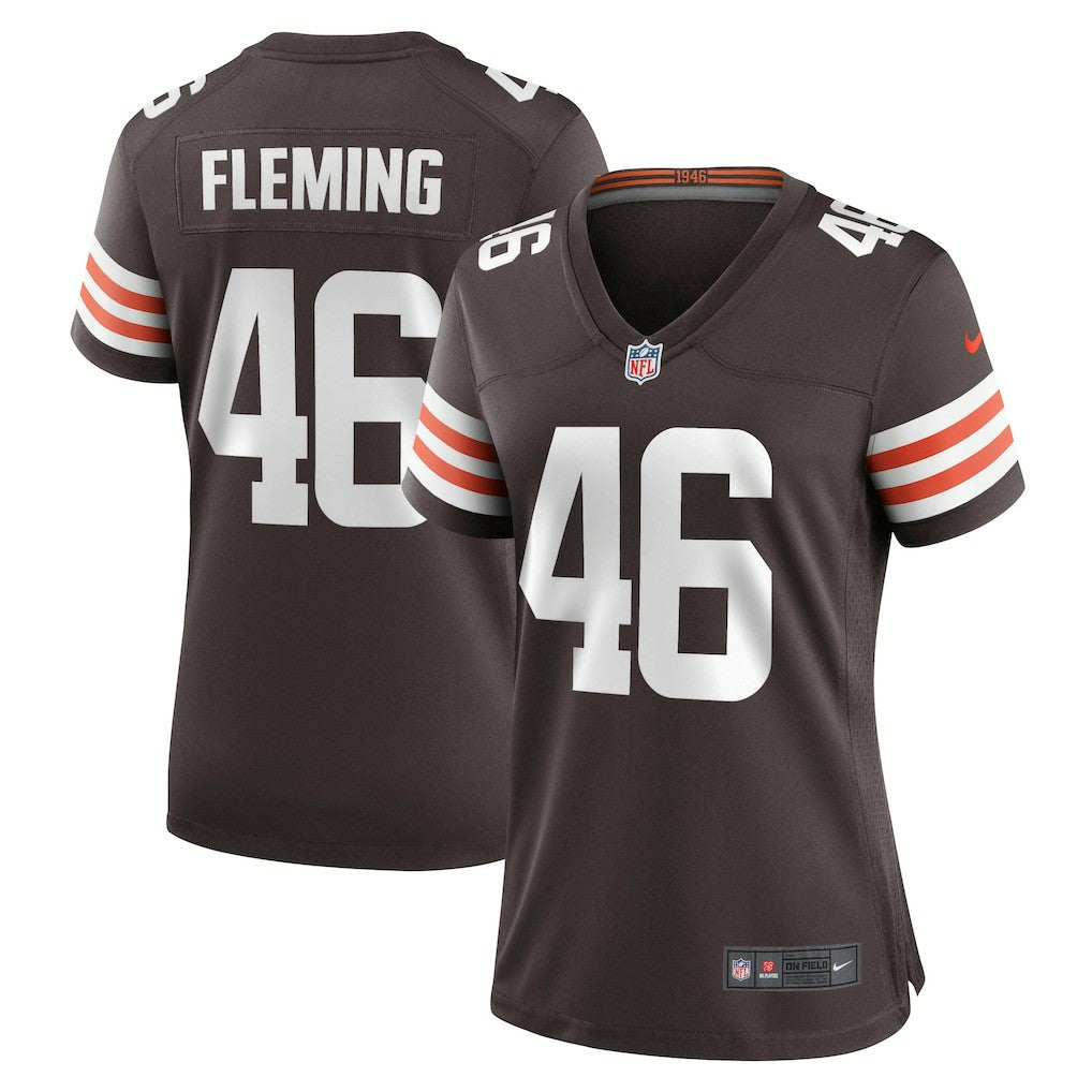 Don Fleming Cleveland Browns Women's Retired Player Jersey - Brown for sale