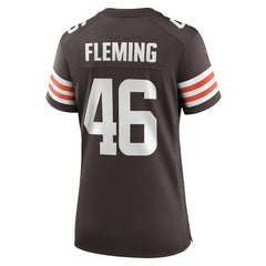 Don Fleming Cleveland Browns Women's Retired Player Jersey - Brown for sale