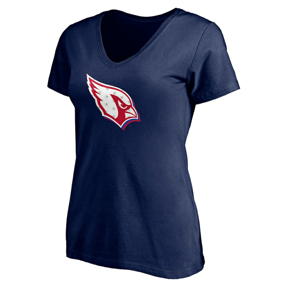 Arizona Cardinals Women's Red White and Team V-Neck T-Shirt - Navy discount