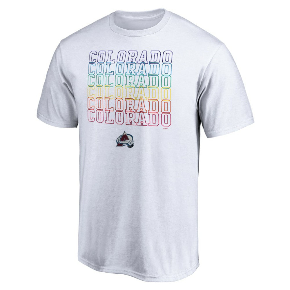 Colorado Avalanche City Pride T-Shirt - White T-shirts