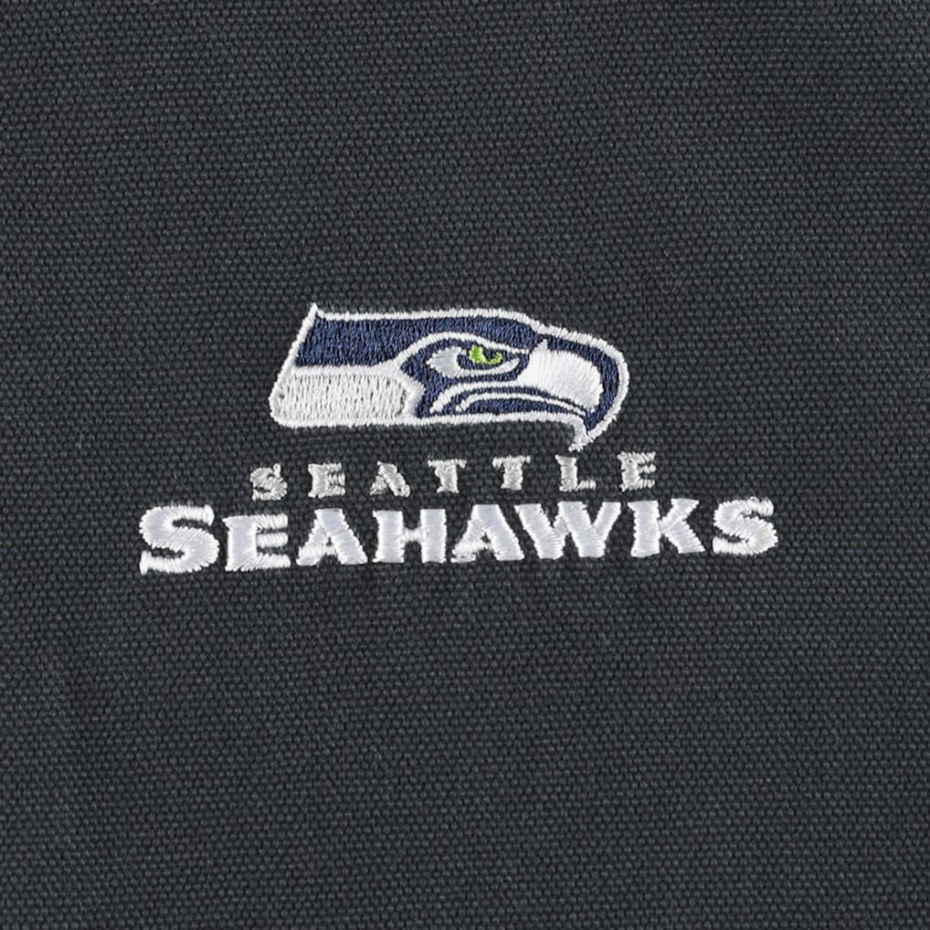 Seattle Seahawks Dunbrooke Big & Tall Dakota Canvas Hoodie Full-Zip Jacket - Charcoal cheap