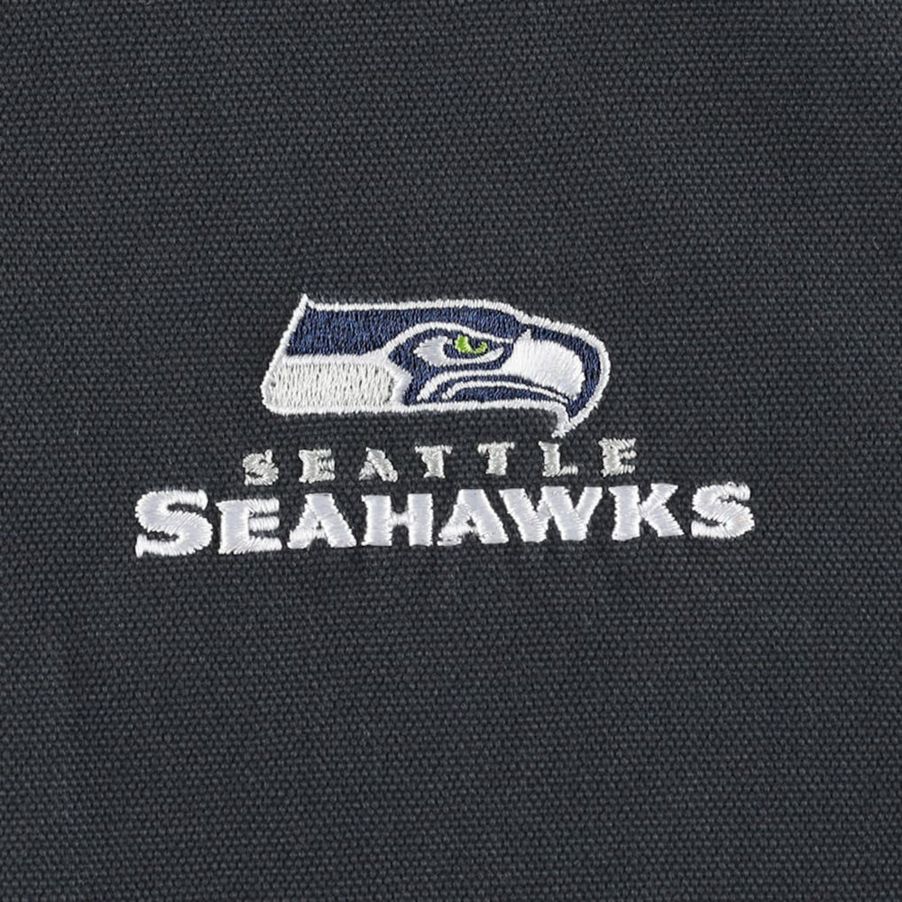 Seattle Seahawks Dunbrooke Big & Tall Dakota Canvas Hoodie Full-Zip Jacket - Charcoal cheap