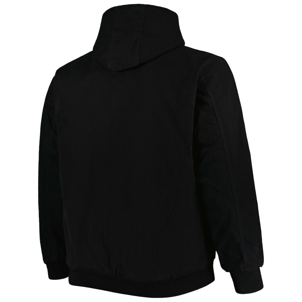 Cincinnati Bengals Dunbrooke Big & Tall Dakota Canvas Hoodie Full-Zip Jacket - Black online