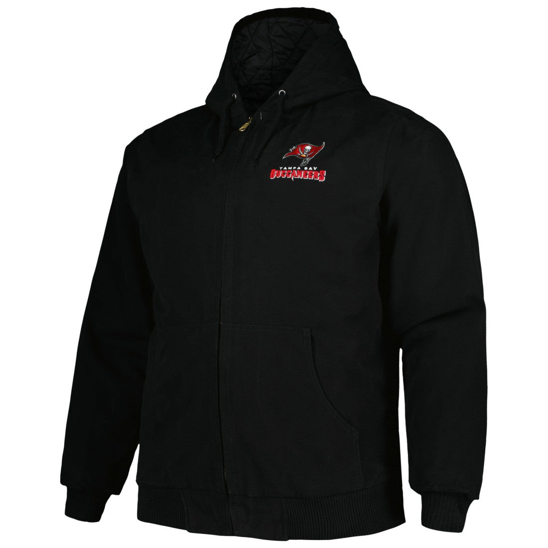 Tampa Bay Buccaneers Dunbrooke Big & Tall Dakota Canvas Hoodie Full-Zip Jacket - Black online