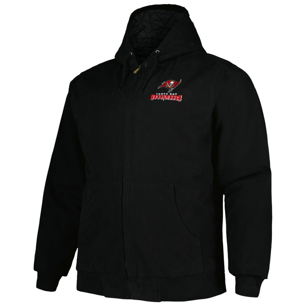 Tampa Bay Buccaneers Dunbrooke Big & Tall Dakota Canvas Hoodie Full-Zip Jacket - Black online