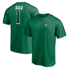 Dallas Stars Number One Dad Logo T-Shirt - Green T-shirts