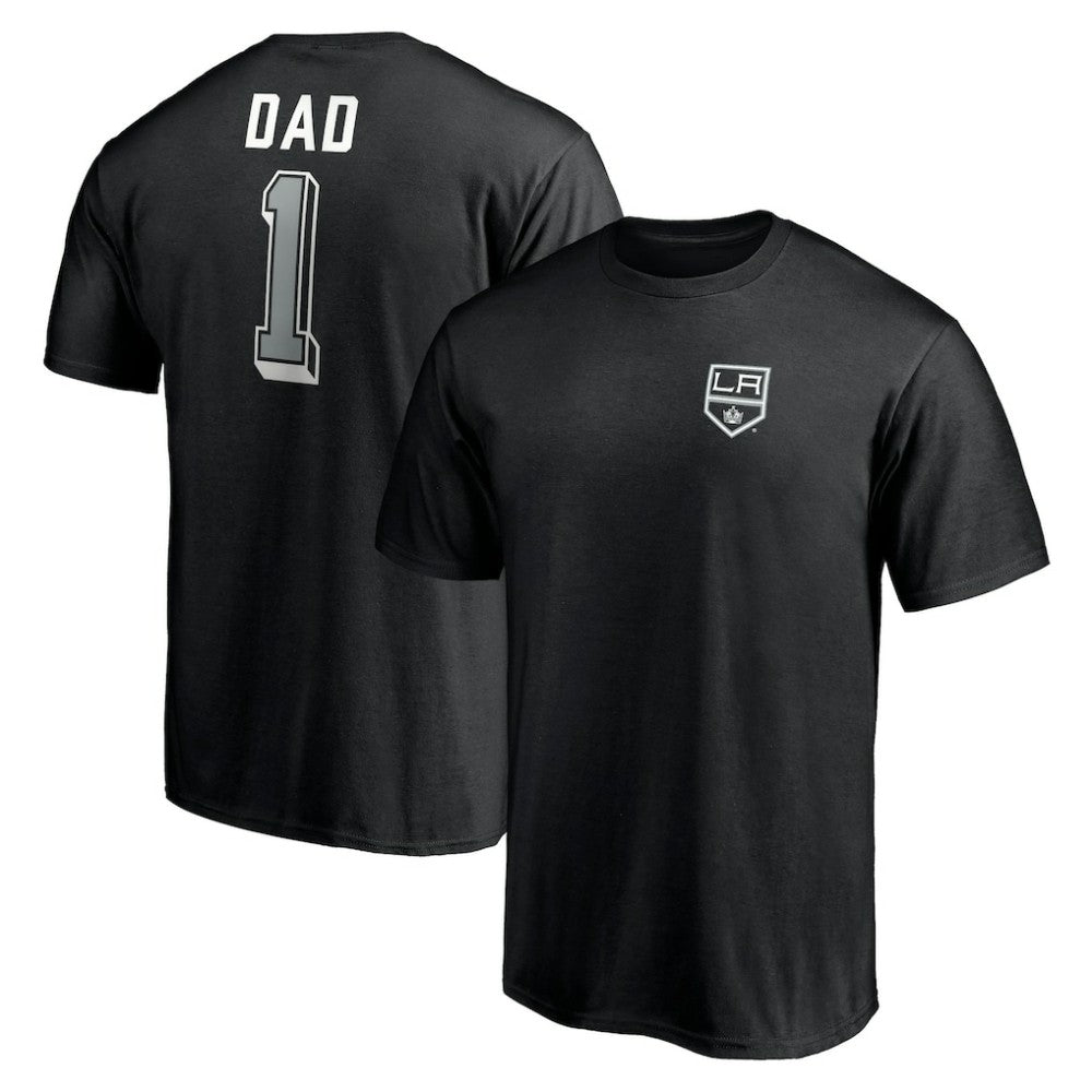 Los Angeles Kings Number One Dad Logo T-Shirt - Black T-shirts