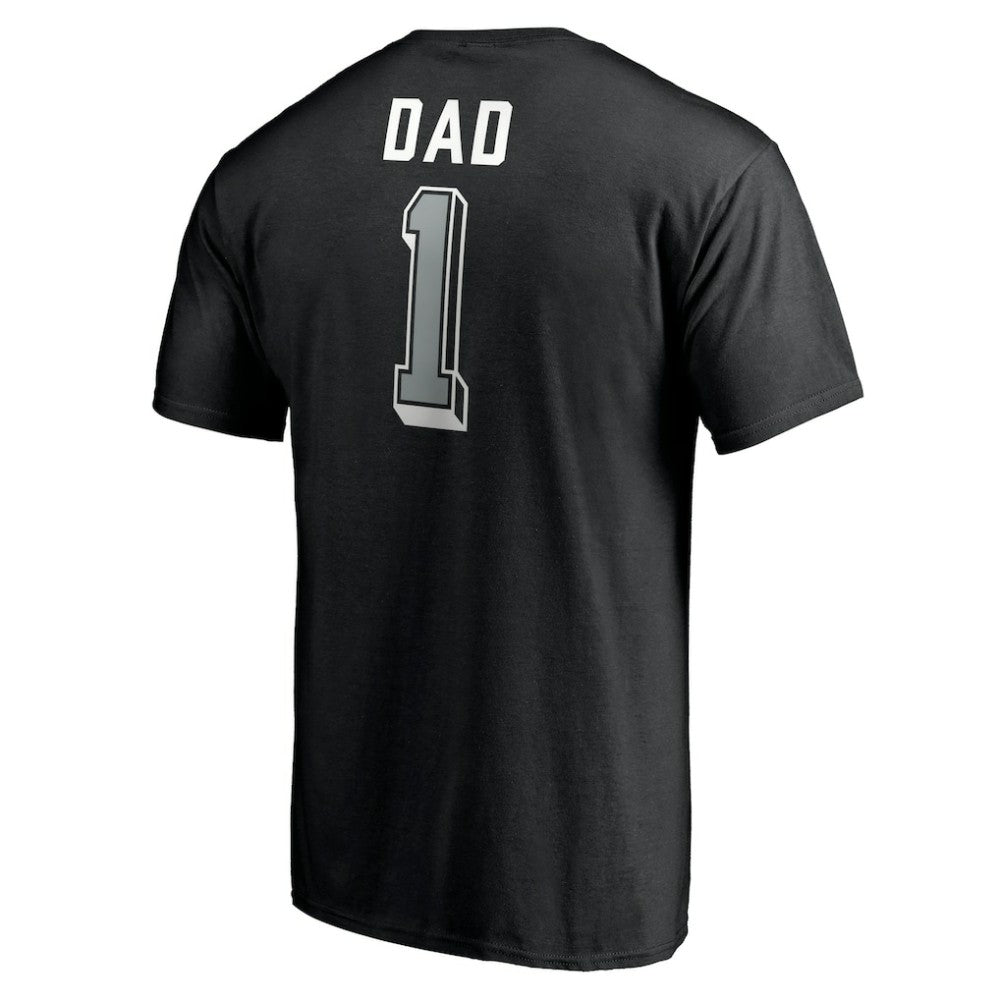 Los Angeles Kings Number One Dad Logo T-Shirt - Black T-shirts