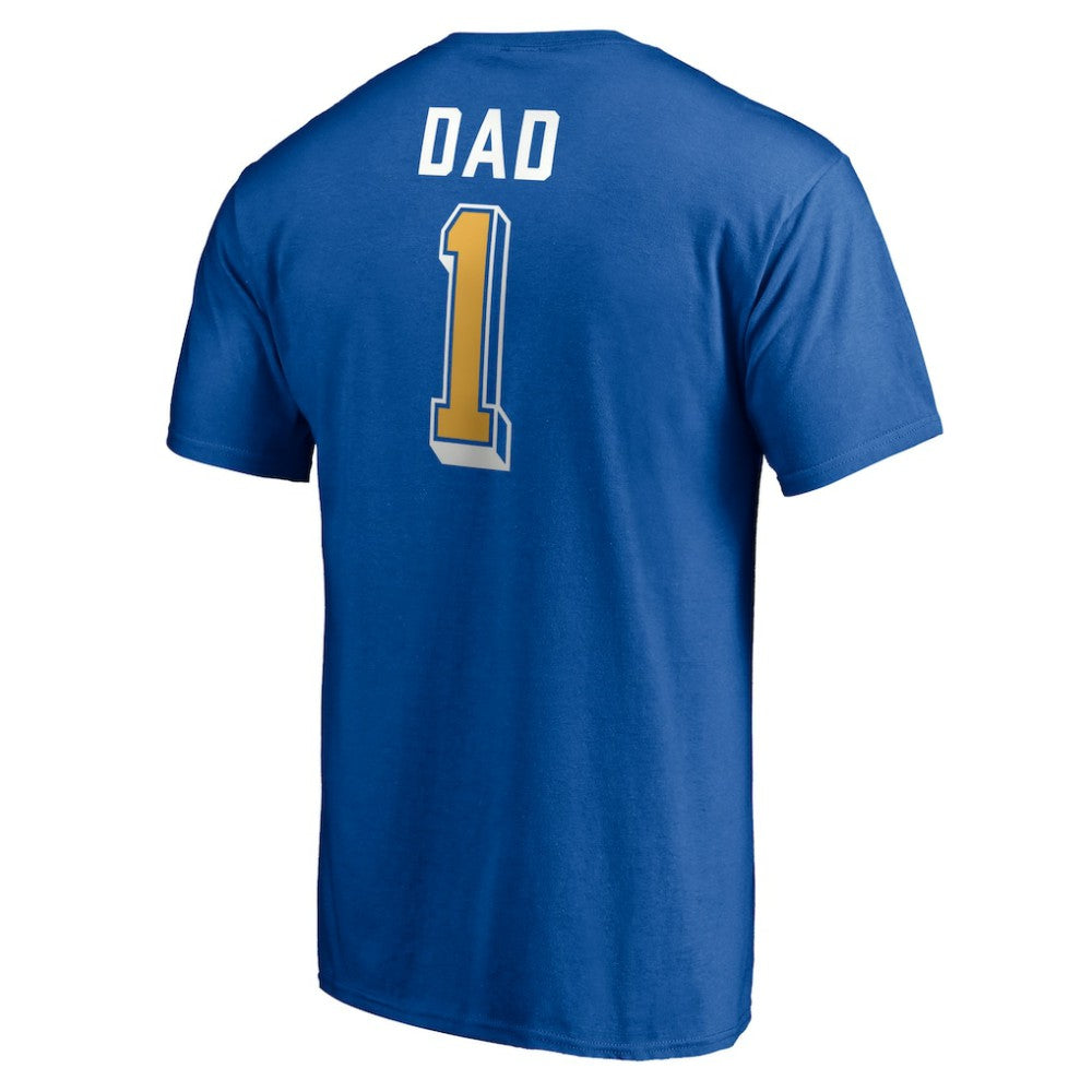 St. Louis Blues Number One Dad Logo T-Shirt - Royal T-shirts