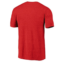 California Angels Cooperstown Weathered Logo Tri-Blend T-Shirt Red