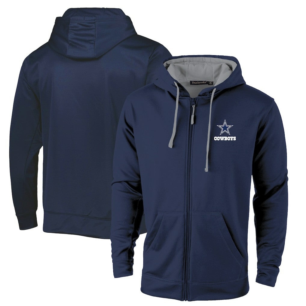 Dallas Cowboys Dunbrooke Apprentice Full-Zip Hoodie - Navy/Gray discount