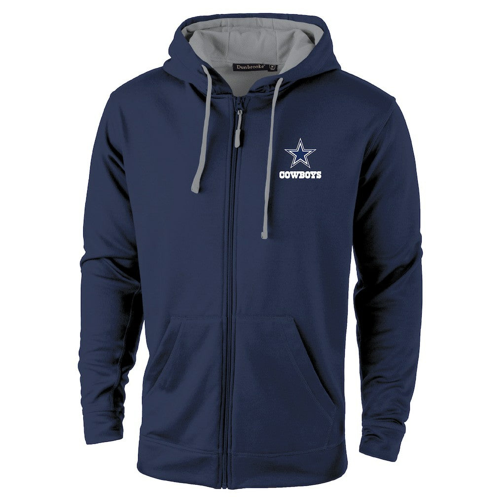 Dallas Cowboys Dunbrooke Apprentice Full-Zip Hoodie - Navy/Gray discount