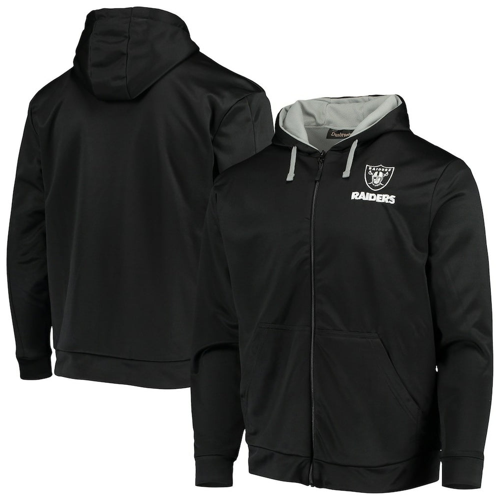 Las Vegas Raiders Dunbrooke Apprentice Full-Zip Hoodie - Black/Gray on sale