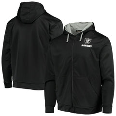 Las Vegas Raiders Dunbrooke Apprentice Full-Zip Hoodie - Black/Gray on sale