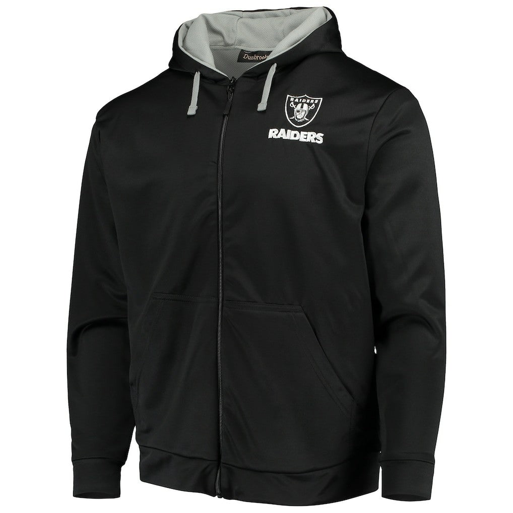 Las Vegas Raiders Dunbrooke Apprentice Full-Zip Hoodie - Black/Gray on sale