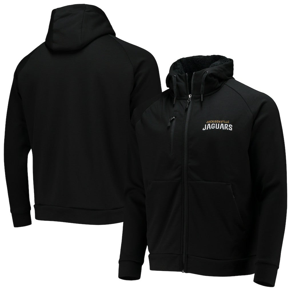 Jacksonville Jaguars Dunbrooke Shag Tri-Blend Full-Zip Raglan Hoodie - Black sale