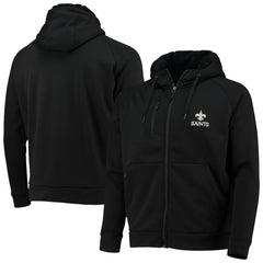 New Orleans Saints Dunbrooke Shag Tri-Blend Full-Zip Raglan Hoodie - Black outlet