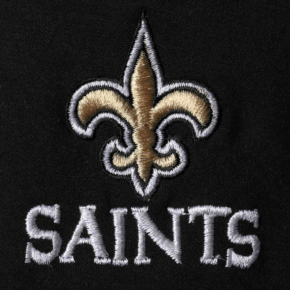 New Orleans Saints Dunbrooke Shag Tri-Blend Full-Zip Raglan Hoodie - Black outlet
