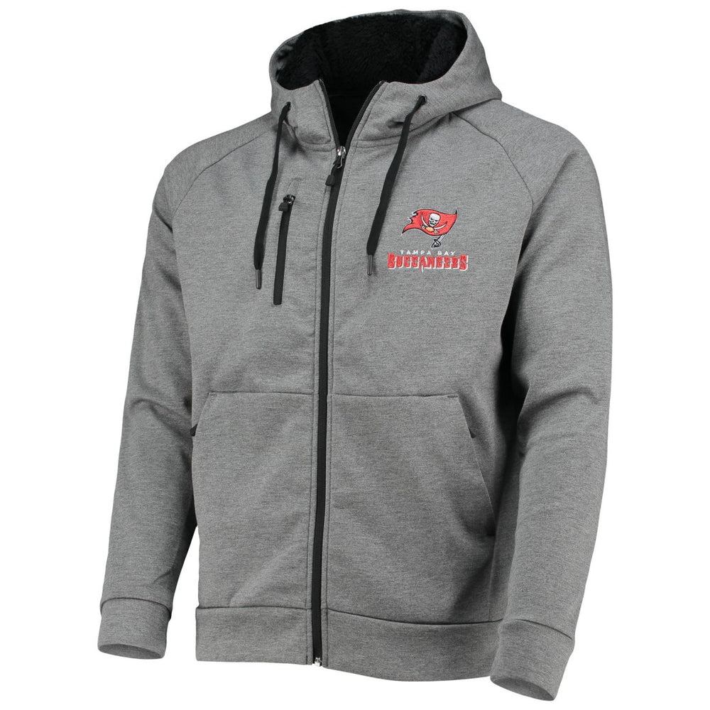 Tampa Bay Buccaneers Dunbrooke Shag Tri-Blend Full-Zip Raglan Hoodie - Charcoal discount