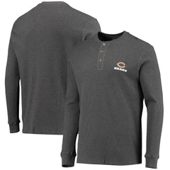 Chicago Bears Dunbrooke Logo Maverick Thermal Henley Long Sleeve T-Shirt - Heathered Gray cheap