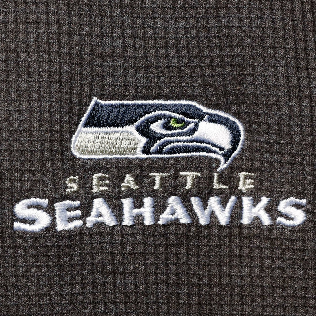 Seattle Seahawks Dunbrooke Logo Maverick Thermal Henley Long Sleeve T-Shirt - Heathered Gray sale