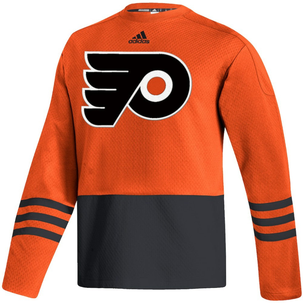 Philadelphia Flyers adidas Logo AEROREADY Pullover Sweater - Orange Pullover