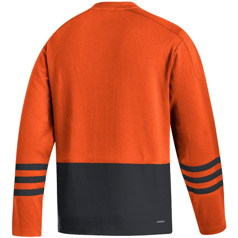 Philadelphia Flyers adidas Logo AEROREADY Pullover Sweater - Orange Pullover