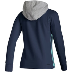 Seattle Kraken adidas Women's Skate Lace AEROREADY Pullover Hoodie - Deep Sea Blue Hoodies