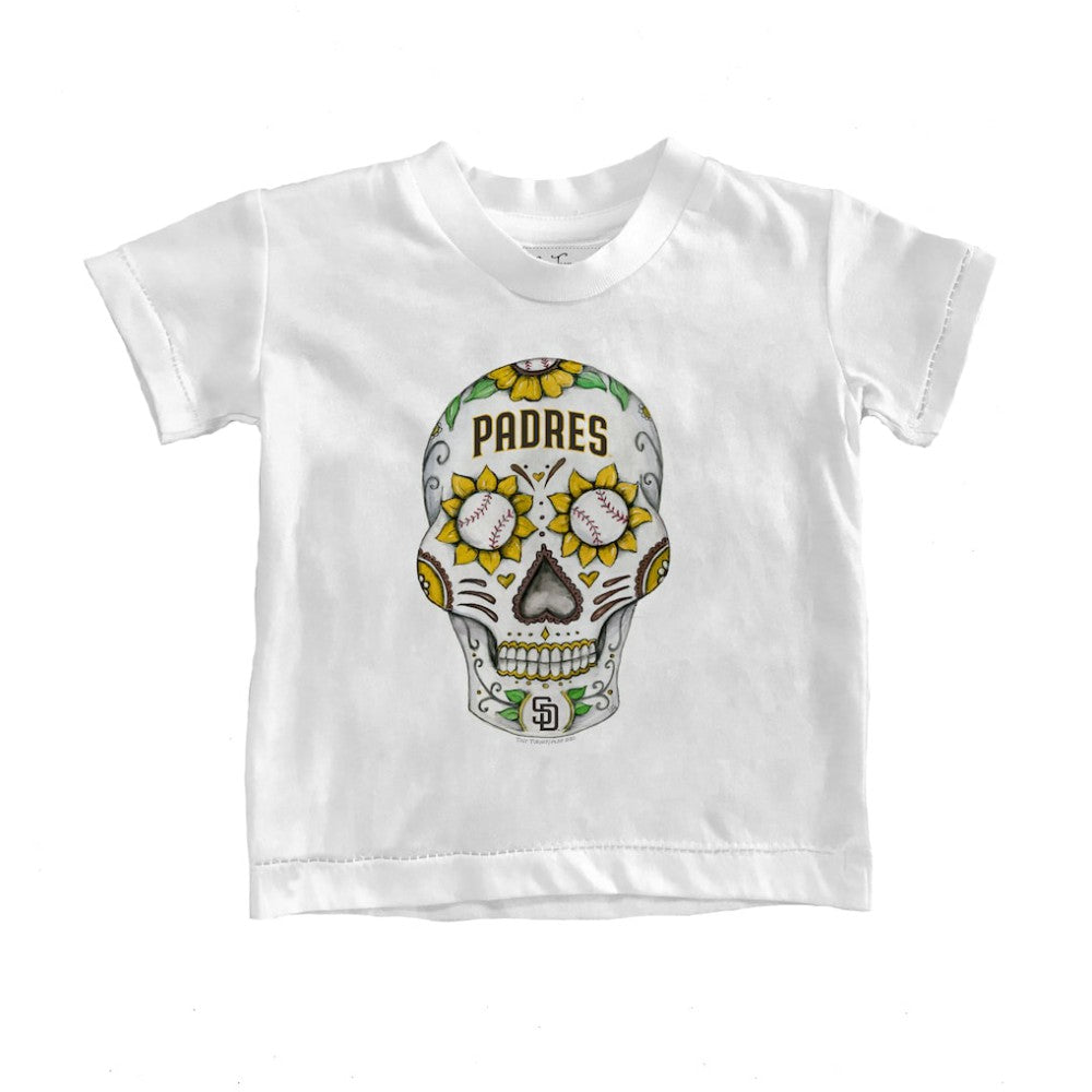 San Diego Padres Tiny Turnip Youth Sugar Skull T-Shirt White